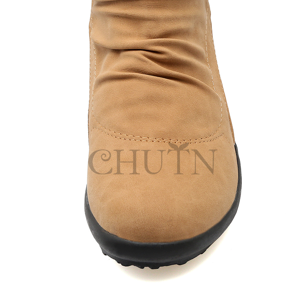 ショートブーツレディース ブーティー 防寒ブーツ内ボア 走れる 短靴 美脚 4.5CMインヒール 50代 おしゃれ 通勤 秋冬春ショートブーツ大きいサイズ 30代40代 