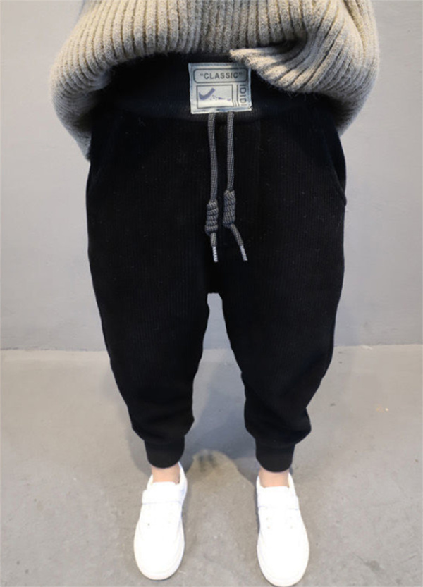 子供服 ロングパンツ 長ズボン キッズ服 男の子 小学生 防寒 シンプル 保温 ボジョガーパンツ 裏起毛パンツ あったか 中学生 コーデュロイパンツ 