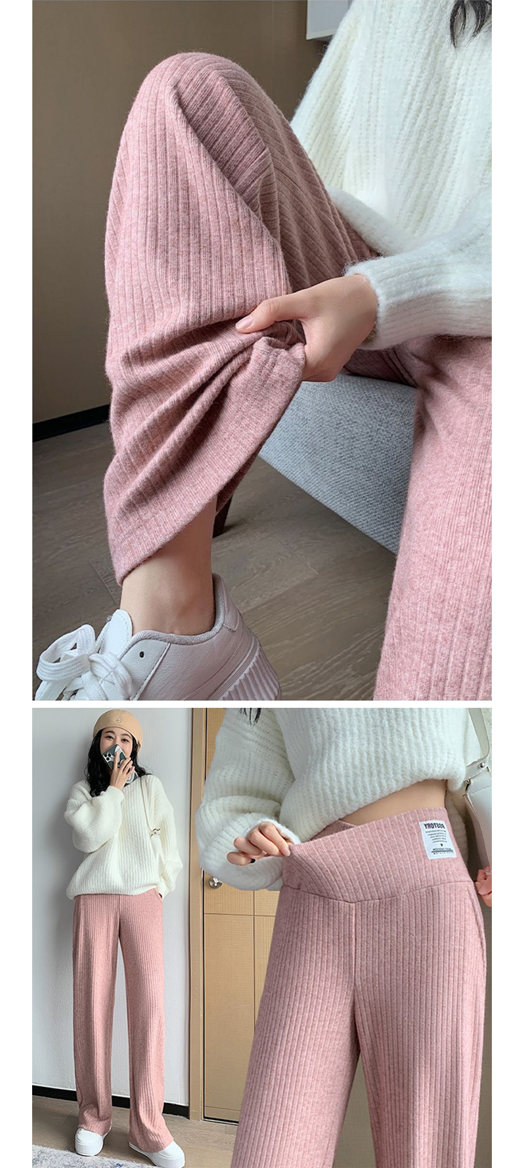 マタニティ パンツ レディース ワイドパンツ ズボン リブワイドパンツ 長ズボン 大きい ボ リブ マタニティズボン 保温 無地 美脚 ずぼん 脚長 赤ちゃん 