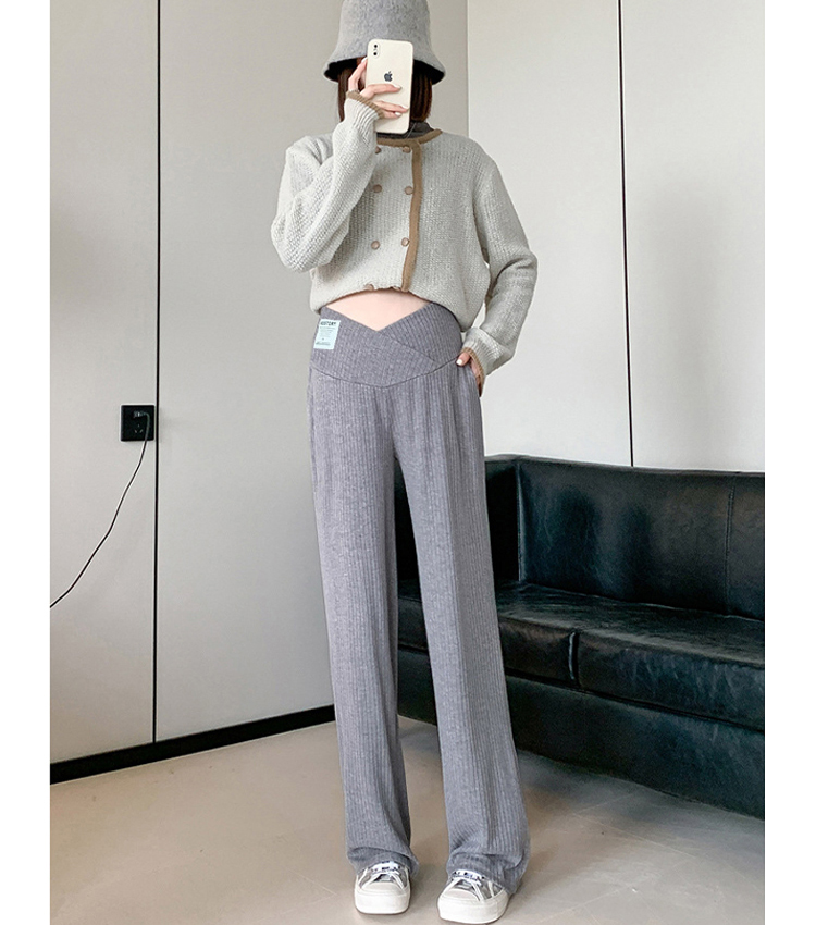 マタニティ パンツ レディース ワイドパンツ ズボン リブワイドパンツ 長ズボン 大きい ボ リブ マタニティズボン 保温 無地 美脚 ずぼん 脚長 赤ちゃん 