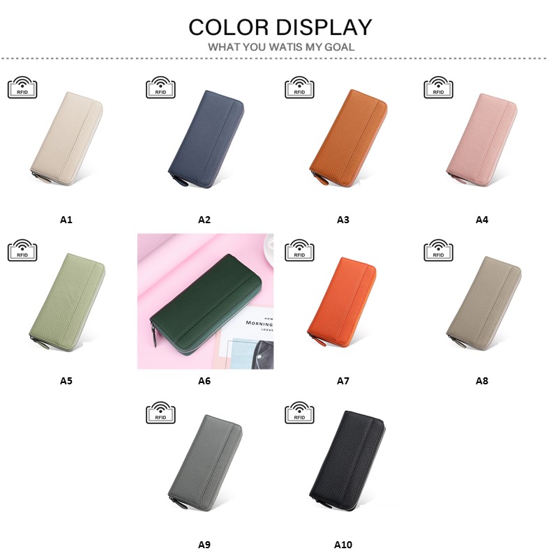 長財布 レディース 。 財布 大容量 ラウンドファスナー おしゃれ 牛革 多機能 かわいい カード入れ スキミング防止 レシート 