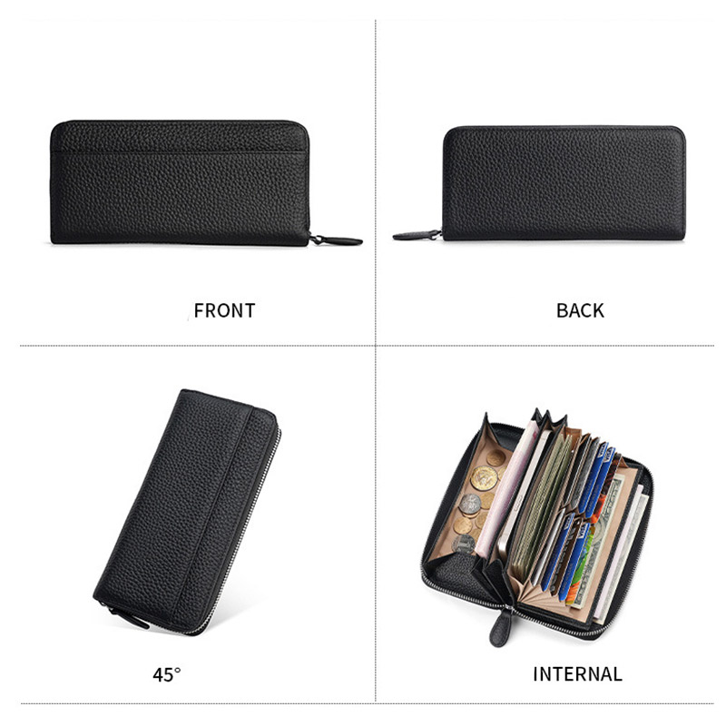 長財布 レディース 。 財布 大容量 ラウンドファスナー おしゃれ 牛革 多機能 かわいい カード入れ スキミング防止 レシート 