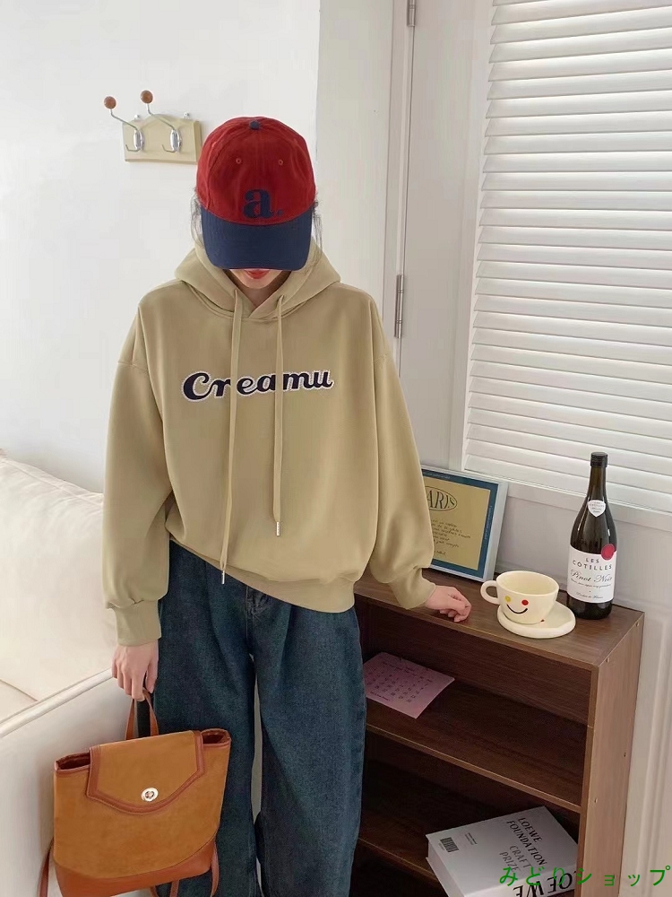 裏起毛 裏ボア フード付き トレーナー レディース ガールズ  