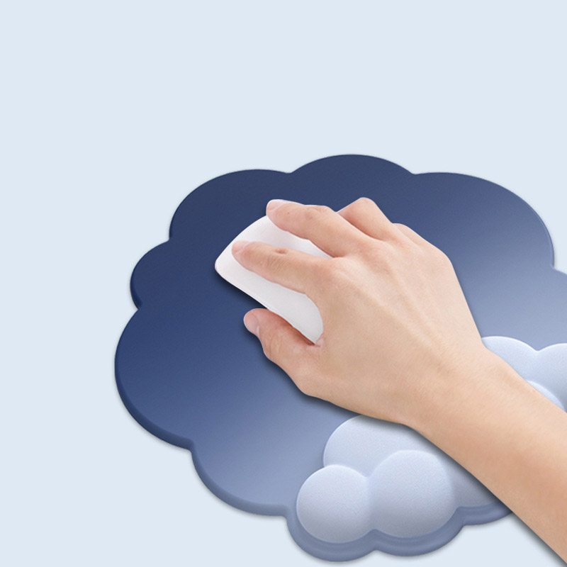 マウスパッド リストレスト 3点セット クラウド型 手首サポート クッション 軽量 ハンドレスト 人間工学デザイン 無地 手首 疲労軽減 大型 