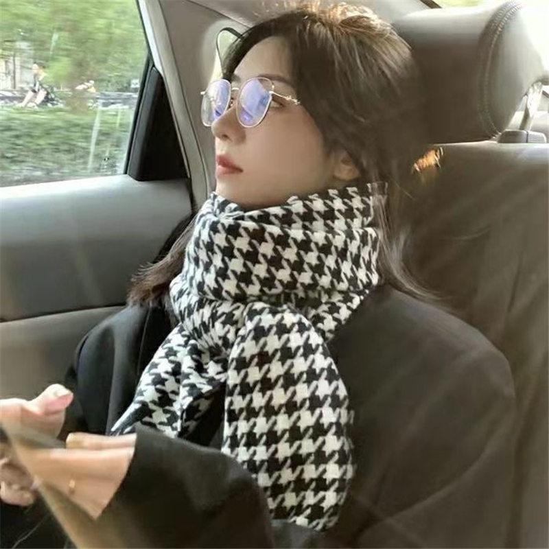 千鳥柄 ストール マフラー ショール レディース 定番 秋 おしゃれ 男女兼用 可愛い 冬 暖かい シンプル 韓国風 プレゼント 