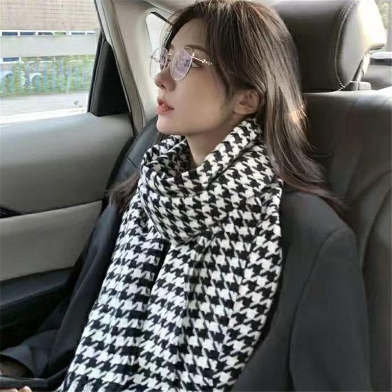 千鳥柄 ストール マフラー ショール レディース 定番 秋 おしゃれ 男女兼用 可愛い 冬 暖かい シンプル 韓国風 プレゼント 