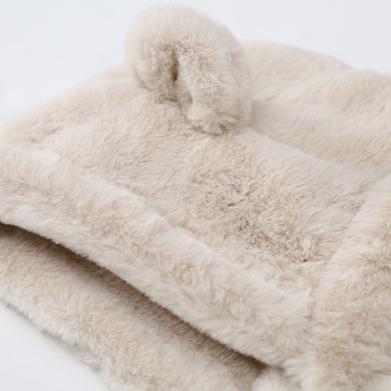 キッズフードマフラー 2IN1 マフラー フード 一体型 子ども用 おしゃれ かわいい 柔らかい 防寒 帽子 寒さ対策 冬用品 ファッション 全5色 ふわふわ 