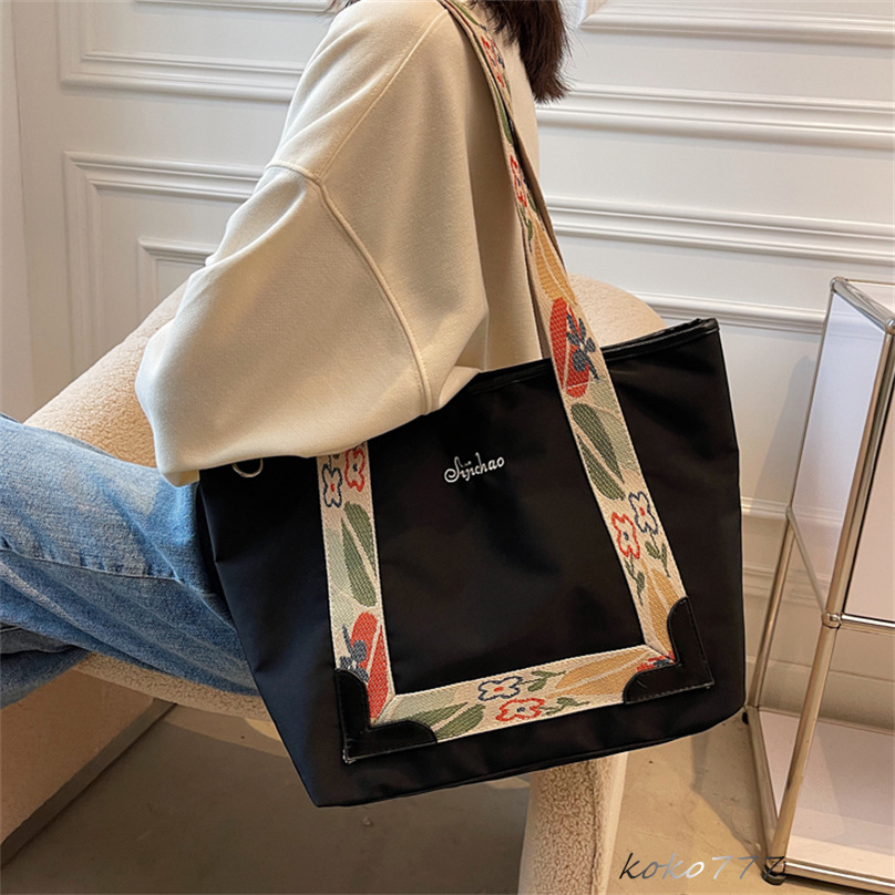 バッグ レディースかばん トートバッグ ショルダーバッグ ハンドバッグ カジュアル 花柄 女子 ワーク チャック 布鞄 通学 カバン お出掛け 通勤オシャレ 