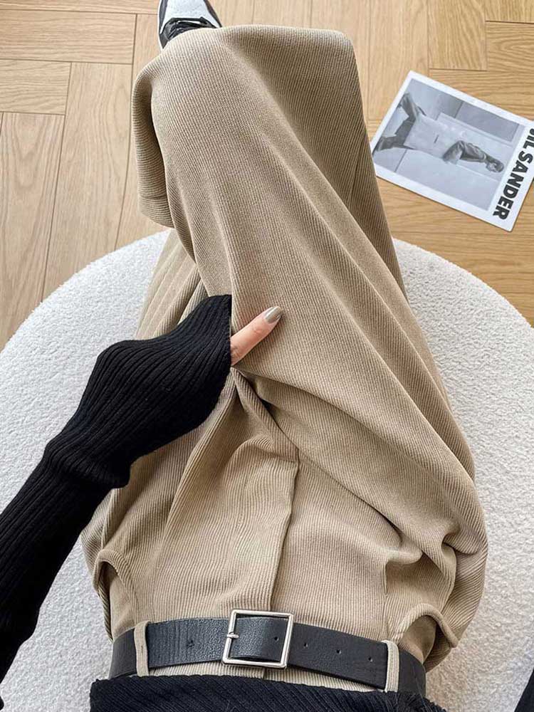 ワイドパンツ レディース コーデュロイ 裏起毛 冬 シンプル ハイウエスト あったか ブラウン 秋冬 ブラウン ベージュ 暖かい 秋 黒 白 