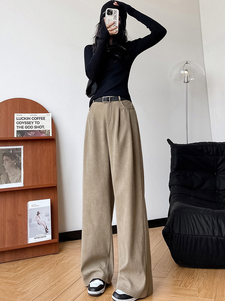 ワイドパンツ レディース コーデュロイ 裏起毛 冬 シンプル ハイウエスト あったか ブラウン 秋冬 ブラウン ベージュ 暖かい 秋 黒 白 