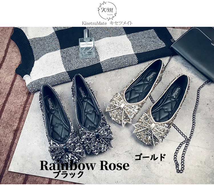 クーポンで4 300円！ パンプス 痛くない Vカット オフィス ぺたんこ キラキラ 走れる バレエフラットパンプス カ スクエアトゥ ぺたんこ ローヒール 