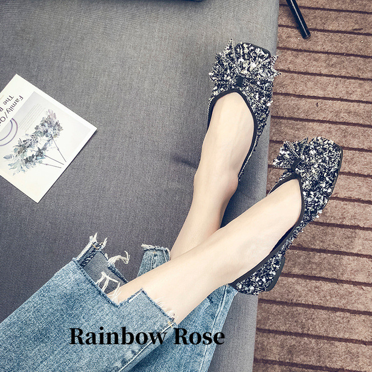 クーポンで4 300円！ パンプス 痛くない Vカット オフィス ぺたんこ キラキラ 走れる バレエフラットパンプス カ スクエアトゥ ぺたんこ ローヒール 