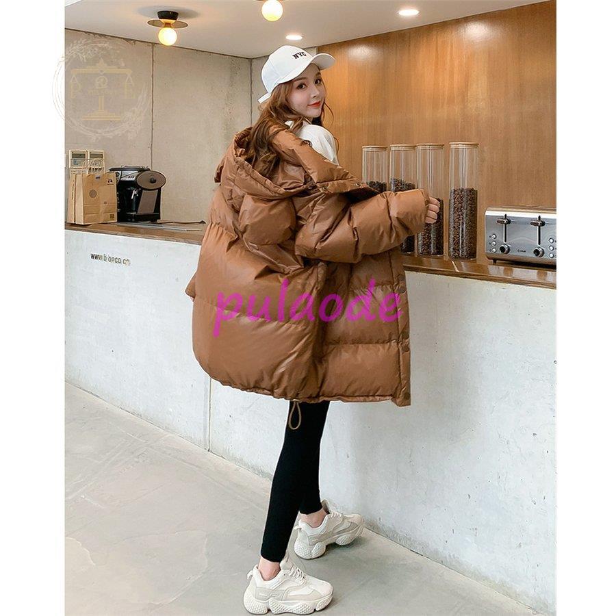 中綿ダウンジャケット レディース ロングコート 冬服 ダウンジャケット ダウンコート アウター カジュアル ファー付き 厚手 防風 暖かい 防寒 