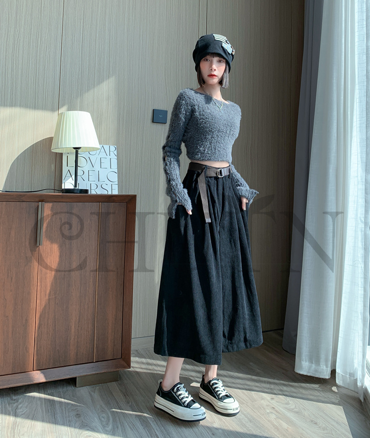 おしゃれガウチョパンツワイドパンツ レディースボコーデュロイロングパンツ 春夏 パンツワイドパンツ大きいサイズパンツOLオフィスガウチョパンツ  