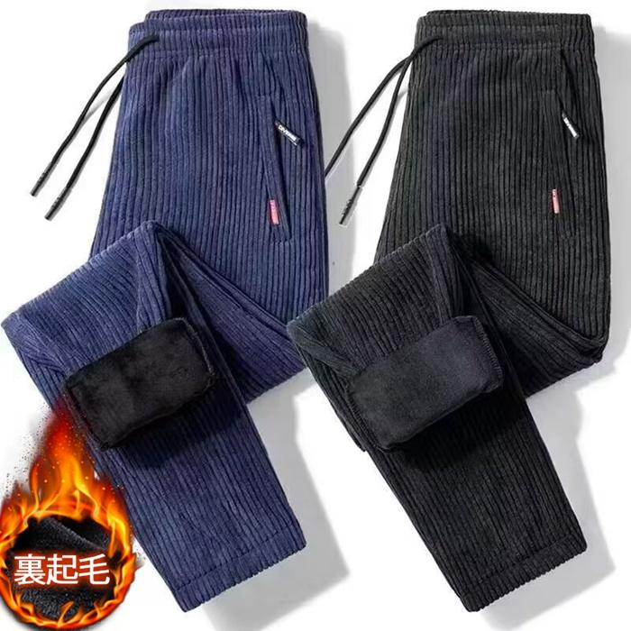 スウェットパンツ メンズ コーデュロイ 裏フストレート 防寒 暖かい スポーツウェア 厚手 イージーパンツ 無地 秋冬 部屋着 運動着 