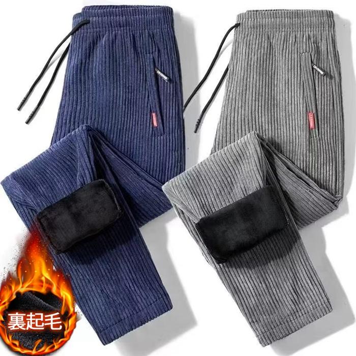 スウェットパンツ メンズ コーデュロイ 裏フストレート 防寒 暖かい スポーツウェア 厚手 イージーパンツ 無地 秋冬 部屋着 運動着 