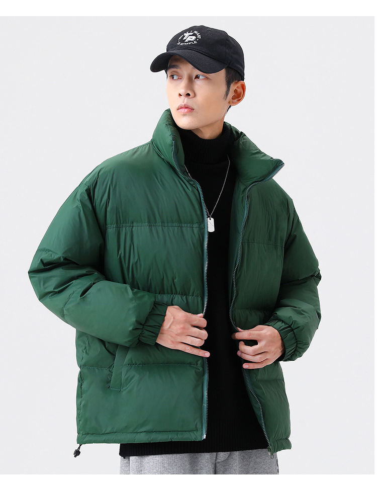 上品 中綿コート メンズ 冬 アウター 韓国風 無地 ダウンジャケット 暖かい アヒルの綿毛 厚手 カジュアル 中綿ジャケット 防寒 おしゃれ 