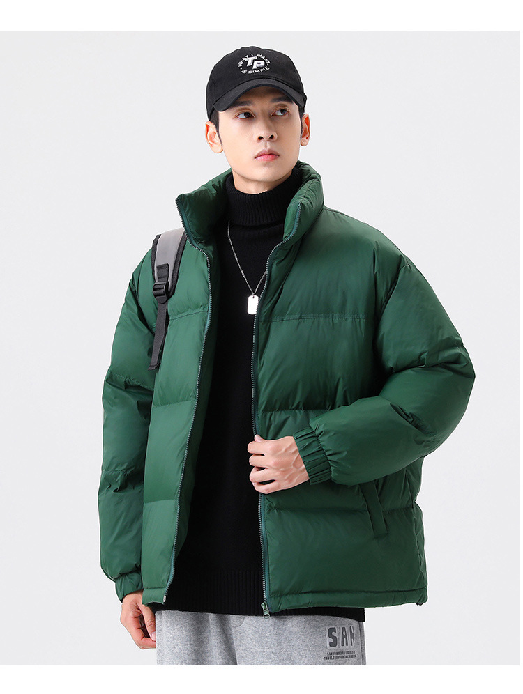 上品 中綿コート メンズ 冬 アウター 韓国風 無地 ダウンジャケット 暖かい アヒルの綿毛 厚手 カジュアル 中綿ジャケット 防寒 おしゃれ 
