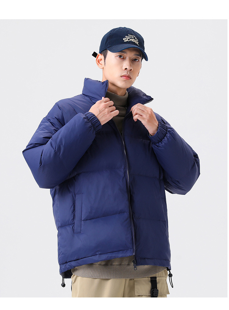 上品 中綿コート メンズ 冬 アウター 韓国風 無地 ダウンジャケット 暖かい アヒルの綿毛 厚手 カジュアル 中綿ジャケット 防寒 おしゃれ 