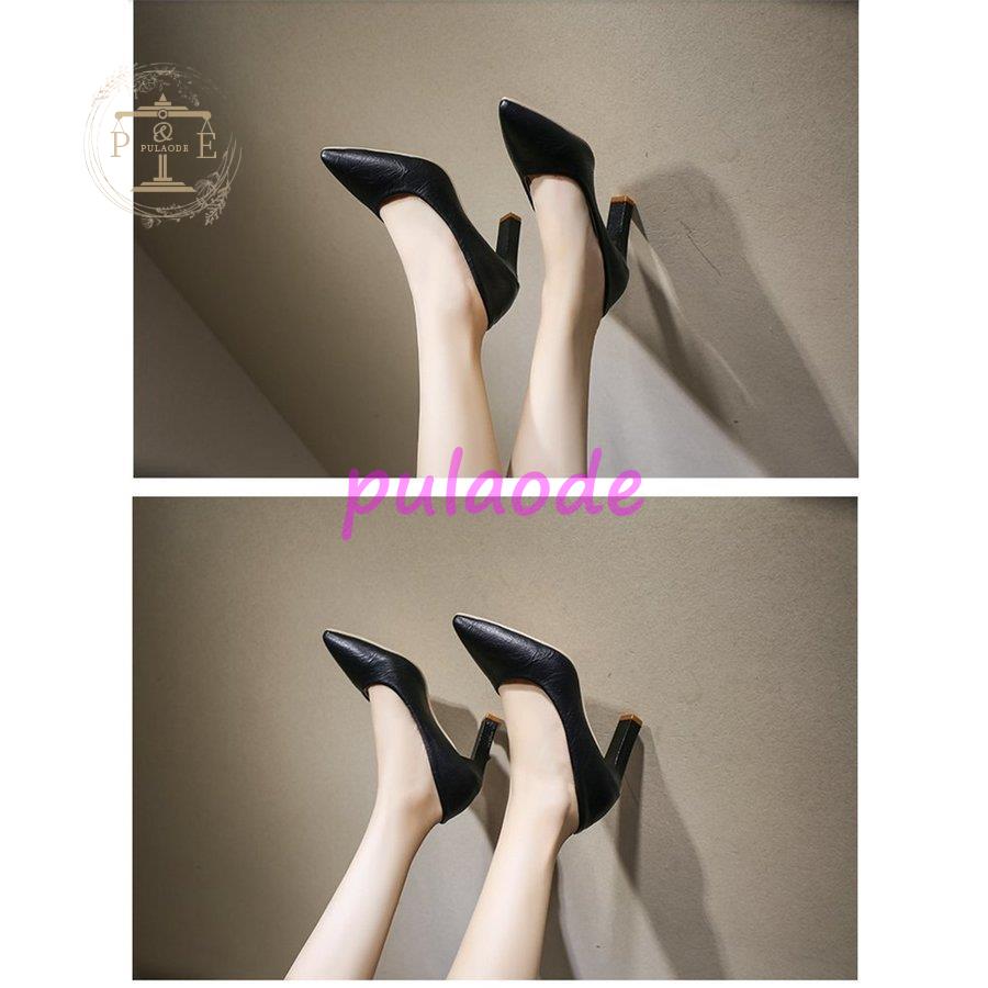 レディース パンプス 作業靴 太ヒール フラット 靴 ポインテッド おしゃれ カジュアル レディース 春夏秋 スエード エナメル 通勤 