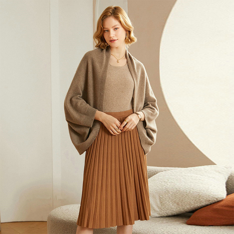 ポンチョ ケープ ウール カーディガン ショート丈 レディース コート 柔か 秋物 ドルマン おしゃれ ニットカーディガン 羽織り ストール ボレロ 春物 シンプル 