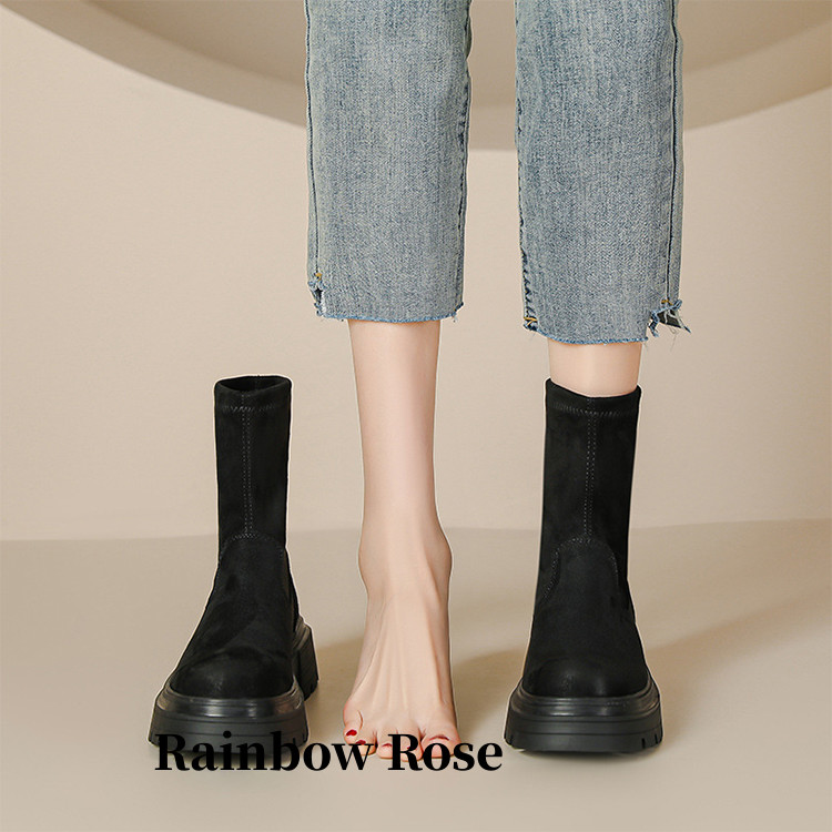 ショートブーツ レディース アンクルブーツ あったか 寒さ対策 冬対策 美脚 ヒール5CM レディ 春秋冬 ラウンドトゥ 厚底 安定感 歩きやすい 疲れない 