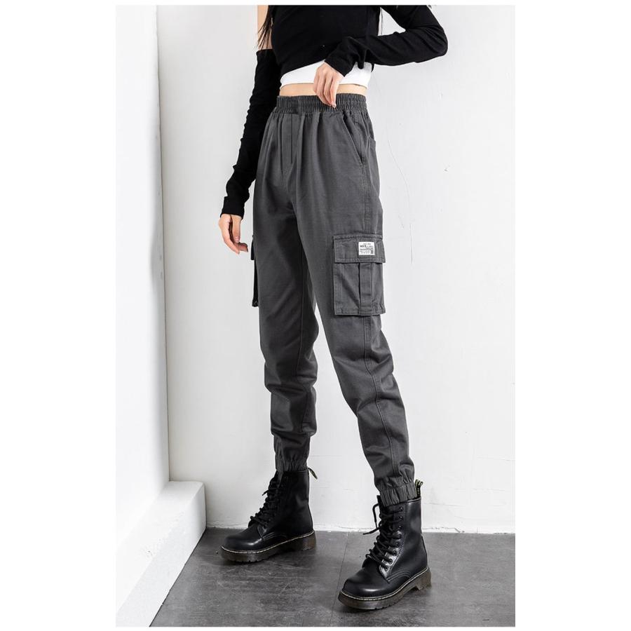 カーゴパンツ レディース 裏起毛 ワークパンツ ハイウエスト 秋冬 着痩せ おしゃれ ゆったり カジュアル ボカーゴ 