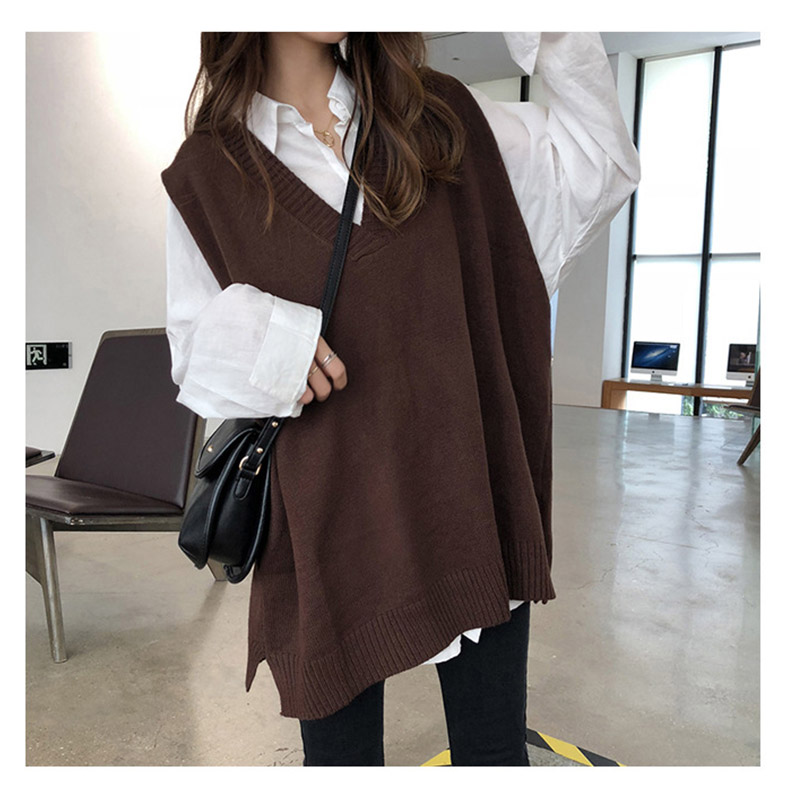 ニットベスト レディース 春 秋 プルオーバー ニット ベスト おしゃれ カジュアル 重ね着 レイヤード シンプル ノースリーブ トップス 体型カバー 着回し 
