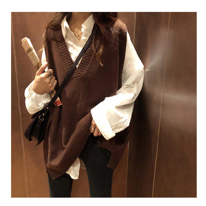 ニットベスト レディース 春 秋 プルオーバー ニット ベスト おしゃれ カジュアル 重ね着 レイヤード シンプル ノースリーブ トップス 体型カバー 着回し 