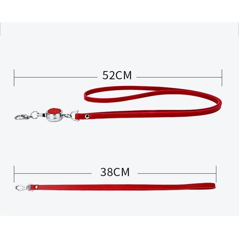 キーホルダー キーリング ストラップ リールストラップ 伸びるストラップ リールキーホルダー プレゼント 革 ストラップスマホ ギフト レザー 