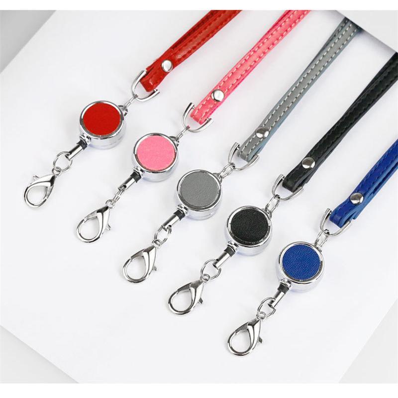 キーホルダー キーリング ストラップ リールストラップ 伸びるストラップ リールキーホルダー プレゼント 革 ストラップスマホ ギフト レザー 