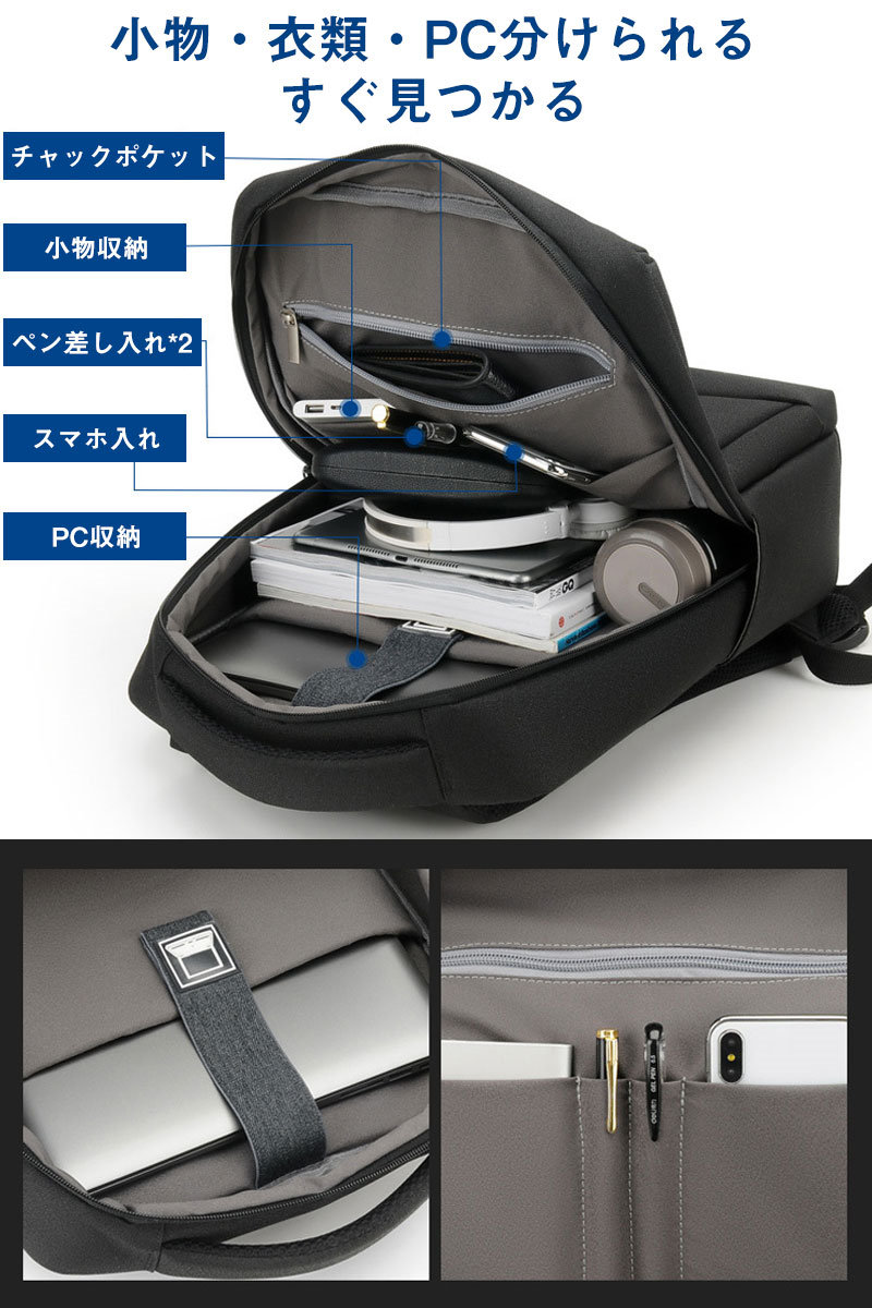 ビジネスバッグ メンズ リュックサック ビジネスリュック メンズバッグ バックパック 通勤バッグ バレンタインプレゼント 2WAY ビジネス 