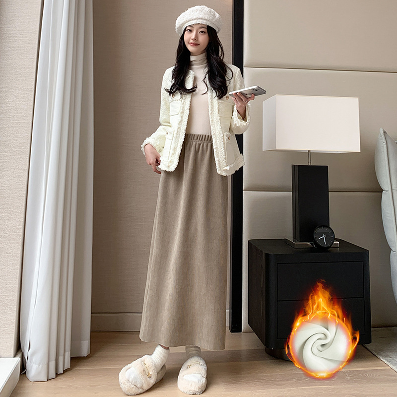 スカート レディース 裏起毛防寒 極暖 キルティング ロング 軽量 冬 ポケット 裏ボア 冬 静電気防止 体型カバー 防風スカート 防寒着 撥水 黒 防寒対策 暖かい 