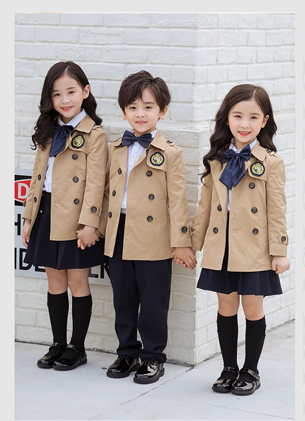 3点セット 秋冬服 学生服 子供制服 子供トレンチコート ユニフォーム キッズ通園 入園 男の子 受験 100~170 卒業式 女の子 中学生 