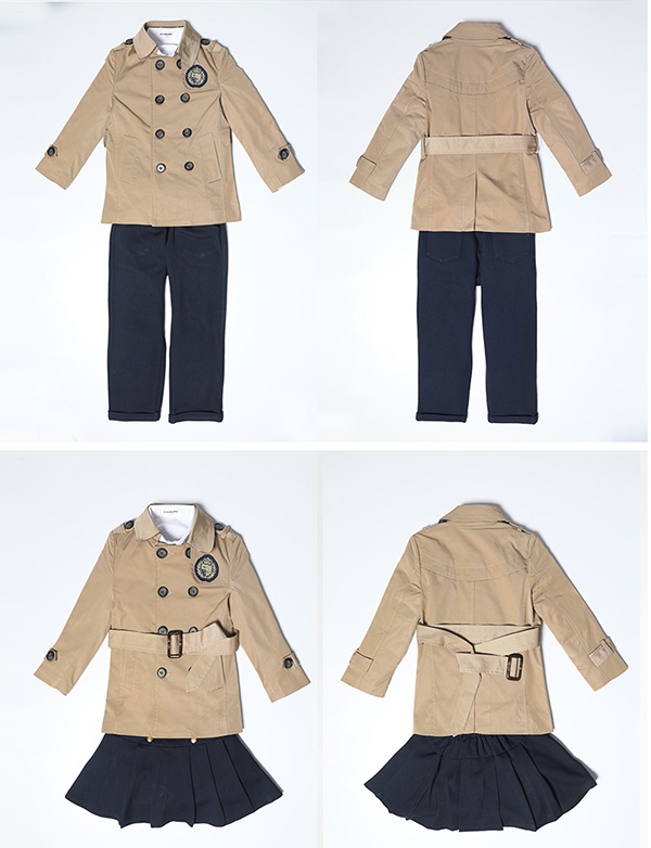 3点セット 秋冬服 学生服 子供制服 子供トレンチコート ユニフォーム キッズ通園 入園 男の子 受験 100~170 卒業式 女の子 中学生 