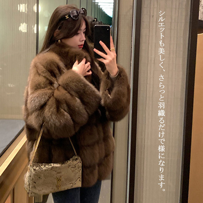 ファーコート レディース 毛皮コート ミンク レディースファー フェイクファー 大きいサイズ 暖かい 冬服 ミドル丈コート アウター 優雅 防寒 