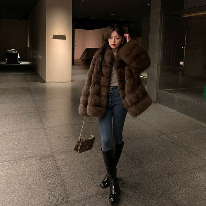 ファーコート レディース 毛皮コート ミンク レディースファー フェイクファー 大きいサイズ 暖かい 冬服 ミドル丈コート アウター 優雅 防寒 