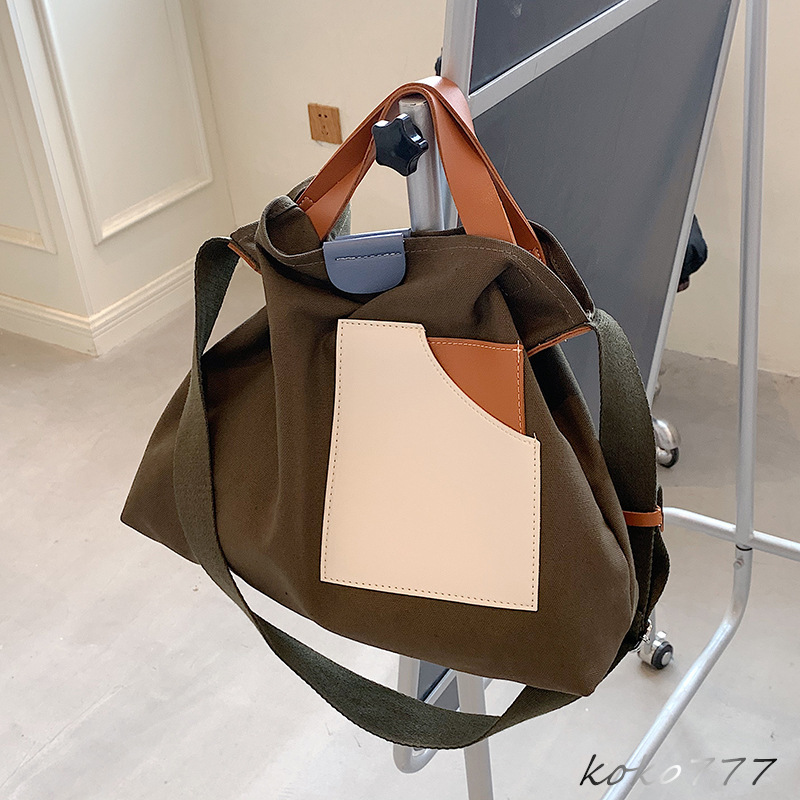 バッグ レディースかばん トートバッグ ショルダーバッグ ハンドバッグ カジュアル カバン 女子 キャンストライプ 通勤オシャレ 布鞄 通学 