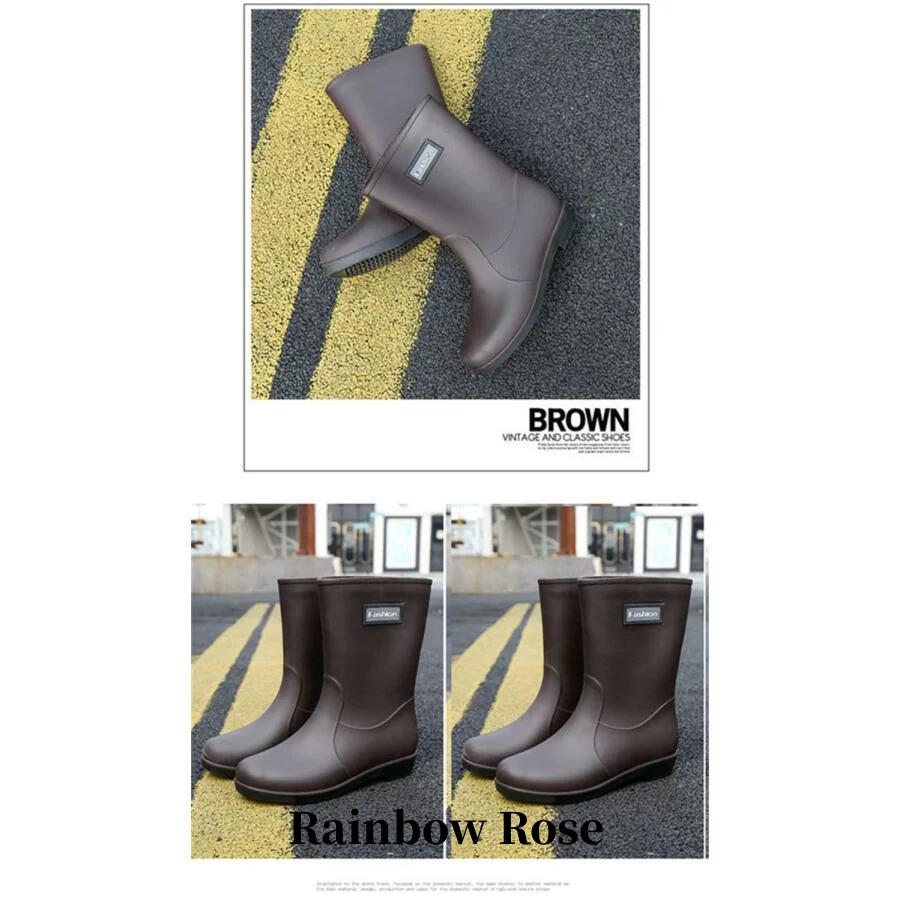 レインブーツ レインレディース ミドル丈 ショートブーツ 完全防水 長靴 通学 通勤 雨の日 雨具 雨靴 脱げない かわいい 靴 滑らない 
