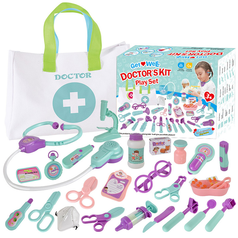 お医者さんごっこ お医者さんセット おもちゃ ロールプレイ 診察道具 聴診器 収納ケース付き クリスマス おもちゃ プレゼント 
