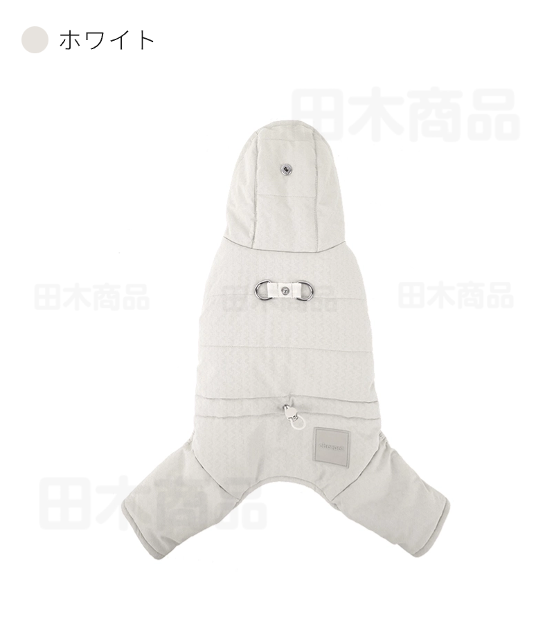 小型中型犬 服 防風防寒中綿つなぎ ハーネスDカン付き ジャケットアウター 防寒中綿暖かいコート ドッグウェア 秋冬 ペット 犬の服 厚手洋服 中綿 