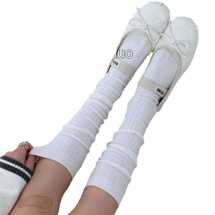 ソックス 2足組 ロングソックス レッグウォーマー あったかい 制服 ソックス 靴下 通学 スクール スクールソックス 