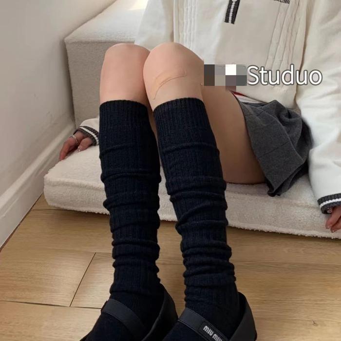 ソックス 2足組 ロングソックス レッグウォーマー あったかい 制服 ソックス 靴下 通学 スクール スクールソックス 