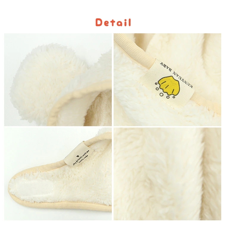 ベビー キッズ 帽子 フードウォーマー ベビー帽子 耳当て お出かけ 冬 子供 ボア 暖かい くま ふわふわ 防寒 おしゃれ 女の子 男の子 マジックテープ 