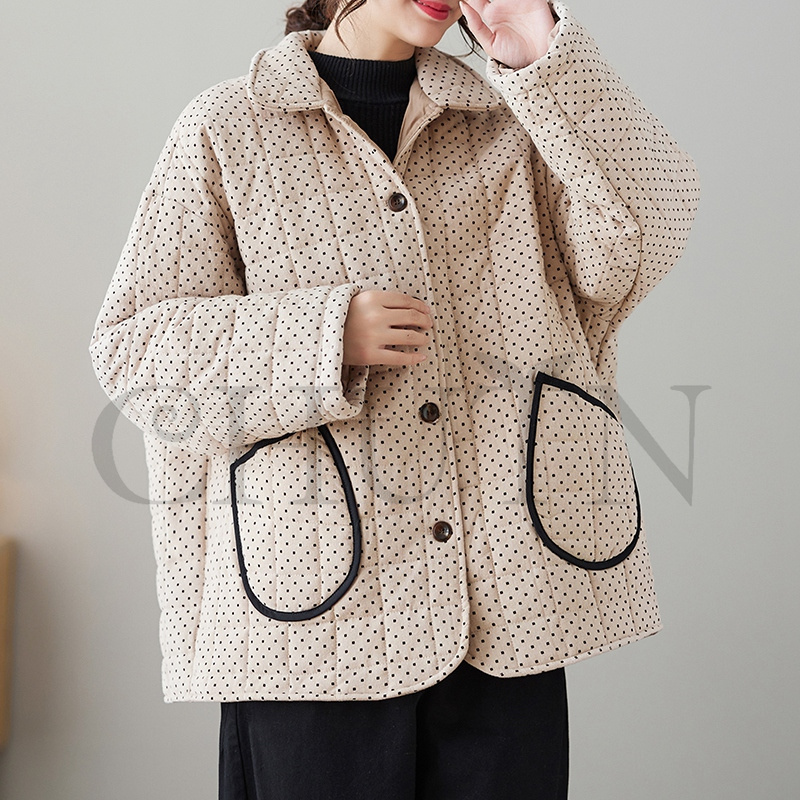 秋冬ダウンコート キルティングコート 中綿コート ショートダウンコート ダウンジャケット アウター コートノー暖かいアウター 大人 防寒コート 韓国風 