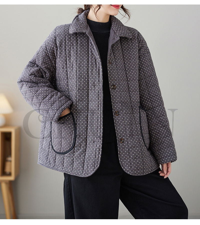 秋冬ダウンコート キルティングコート 中綿コート ショートダウンコート ダウンジャケット アウター コートノー暖かいアウター 大人 防寒コート 韓国風 