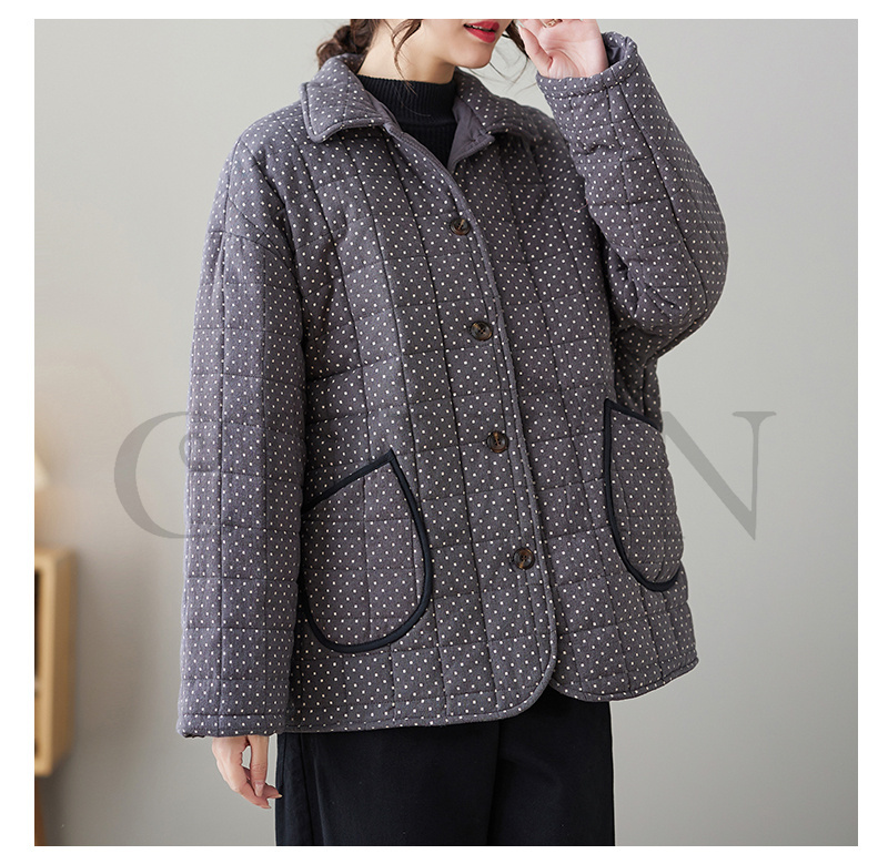 秋冬ダウンコート キルティングコート 中綿コート ショートダウンコート ダウンジャケット アウター コートノー暖かいアウター 大人 防寒コート 韓国風 