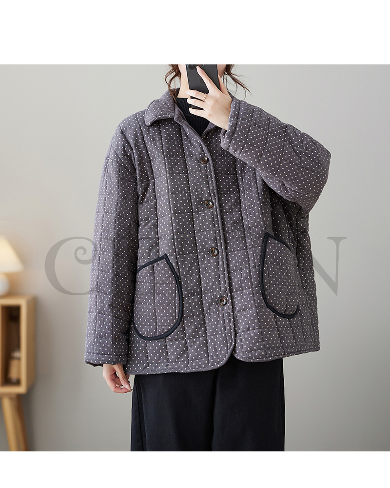 秋冬ダウンコート キルティングコート 中綿コート ショートダウンコート ダウンジャケット アウター コートノー暖かいアウター 大人 防寒コート 韓国風 