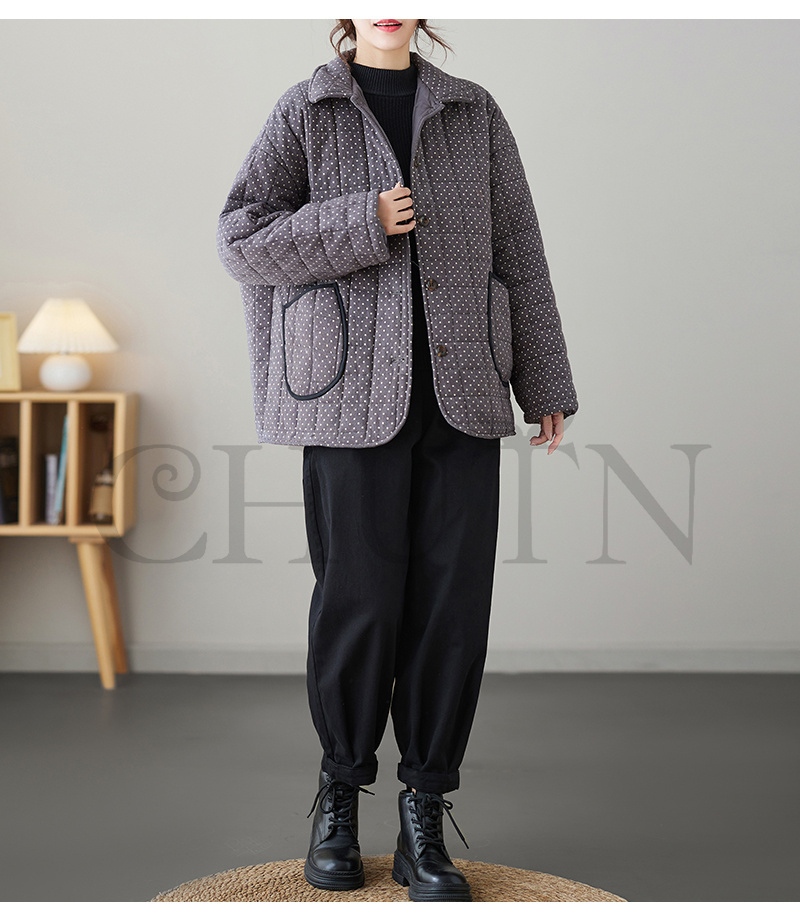 秋冬ダウンコート キルティングコート 中綿コート ショートダウンコート ダウンジャケット アウター コートノー暖かいアウター 大人 防寒コート 韓国風 