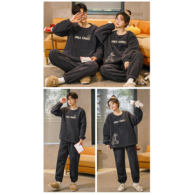 ペア パジャマ もこもこ メンズ レディース 着る毛布 フパジャマ ルームウェア 上下セットナイトウェア カップル 寝間着 冬 あったか 裏起毛 可愛い 